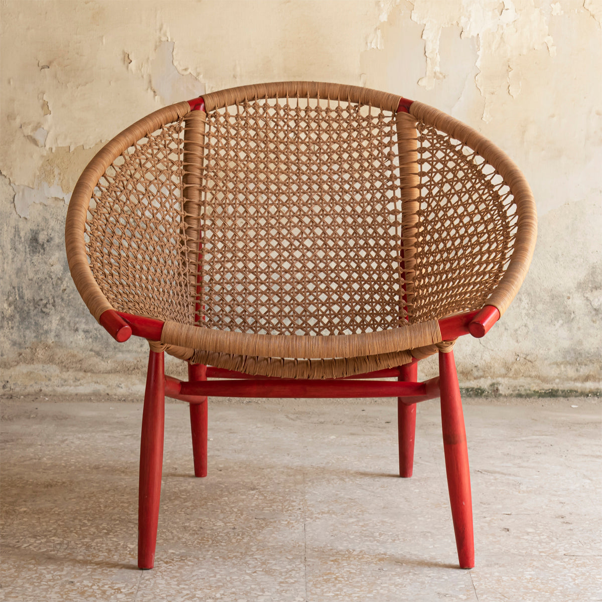 SOOP LEATHER CHAIR - DISTRESSED WHITE