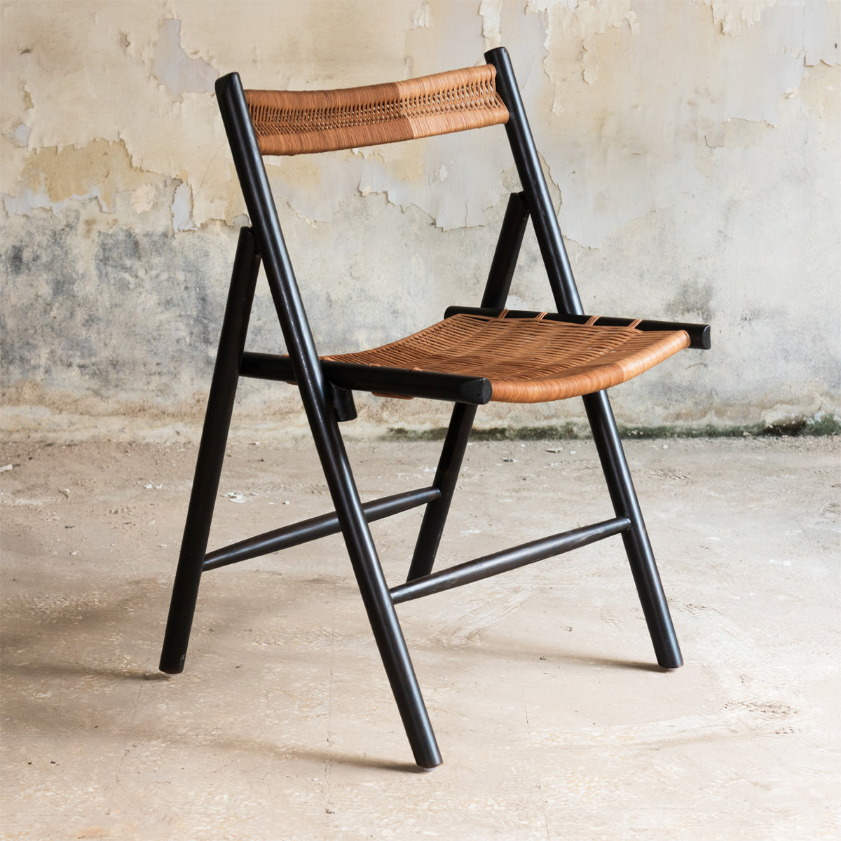CHAMFER CHAIR LEATHER - BURNT (YAKISUGI)