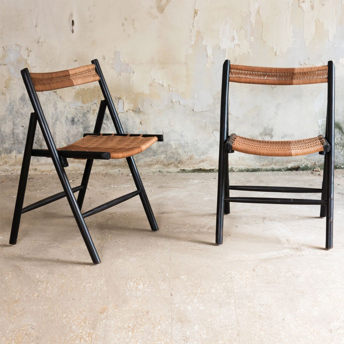 CHAMFER CHAIR LEATHER - BURNT (YAKISUGI)