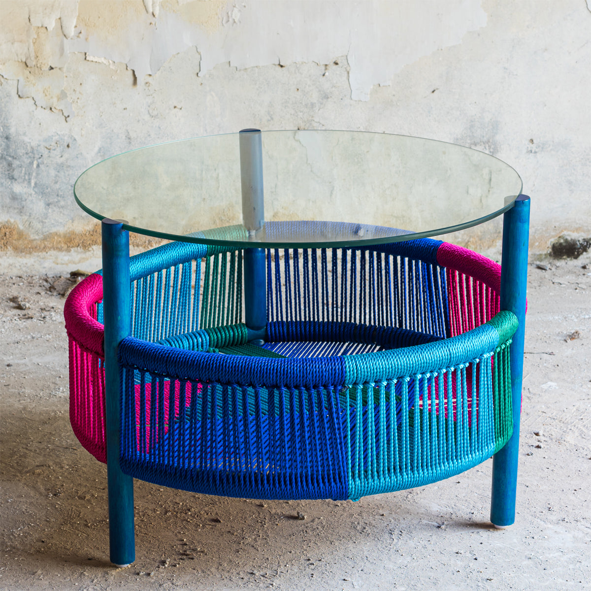 CIRCLE TABLE - SILK ROPE