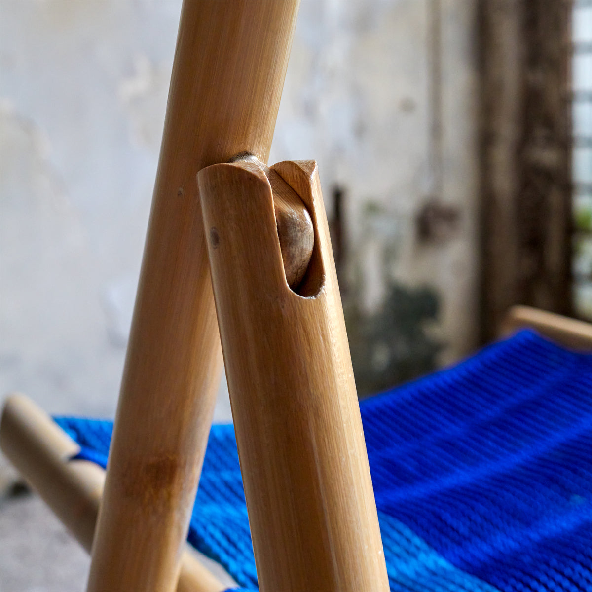 CHAMFER CHAIR NATURAL - BLUE