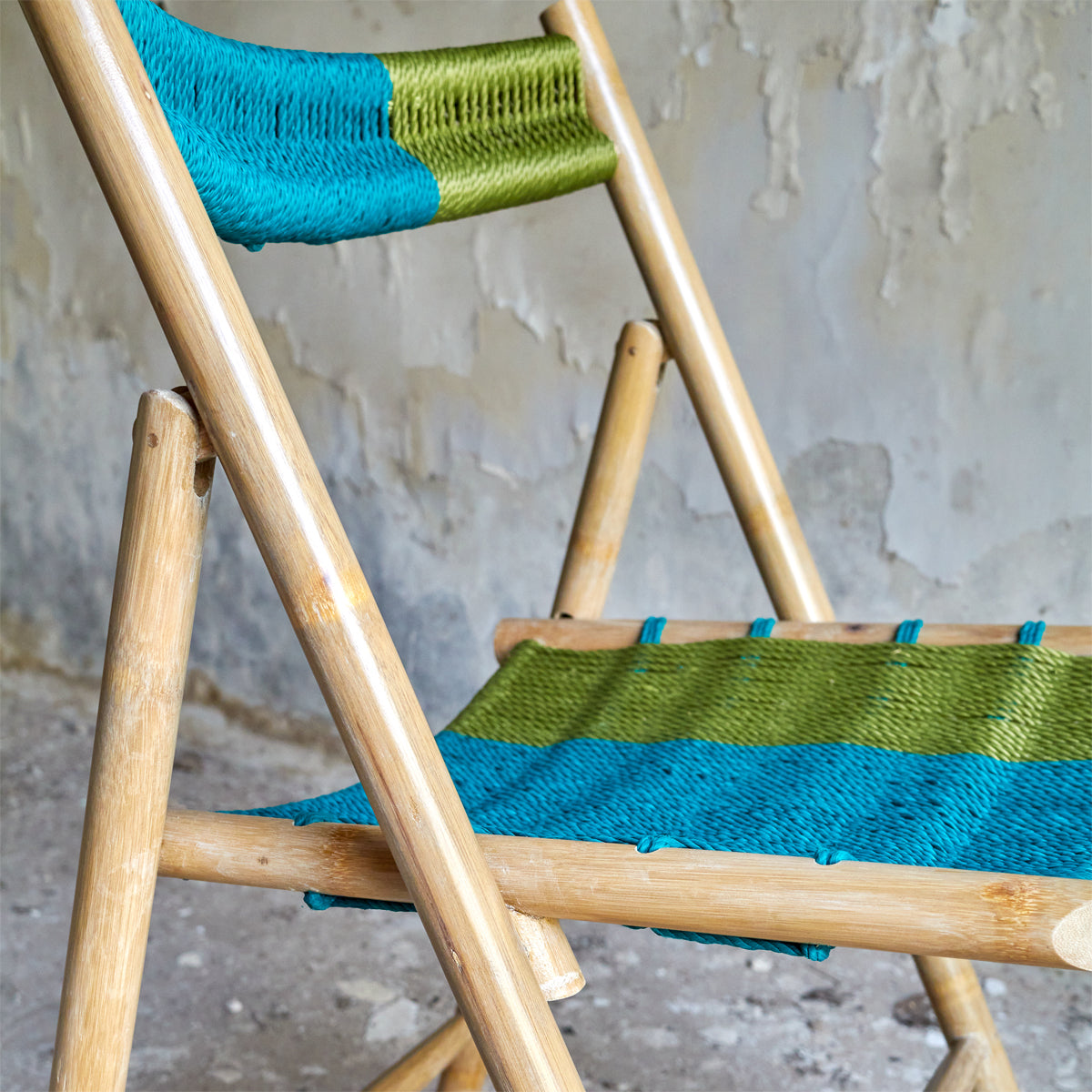 CHAMFER CHAIR NATURAL - BLUE