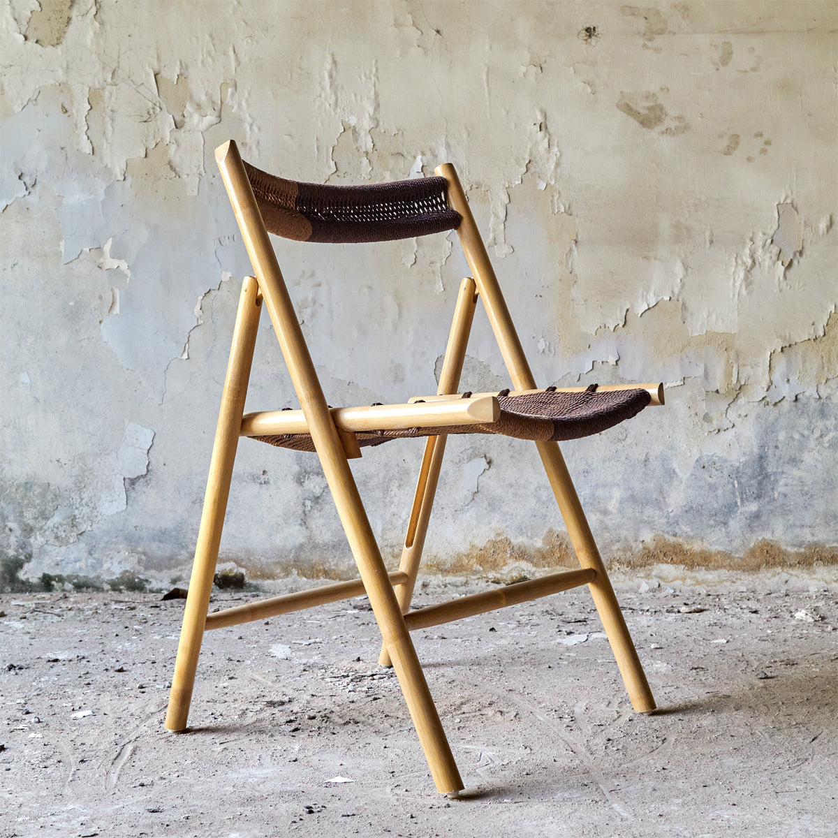 CHAMFER CHAIR NATURAL - GREEN BLUE
