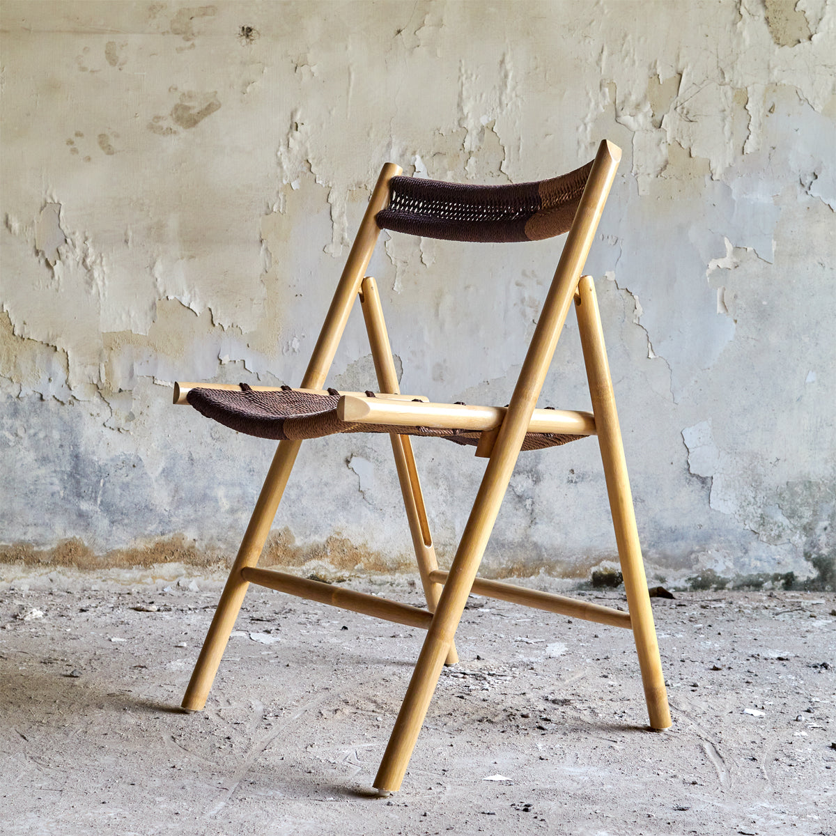 CHAMFER CHAIR NATURAL - BLUE