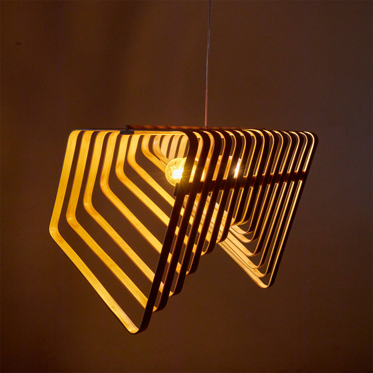 Laser Cut Twisted Lampshade 01 