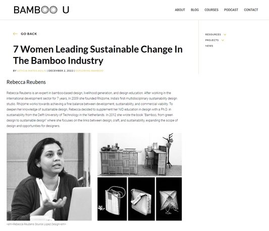 7 Women Leading Sustainable Change In The Bamboo Industry