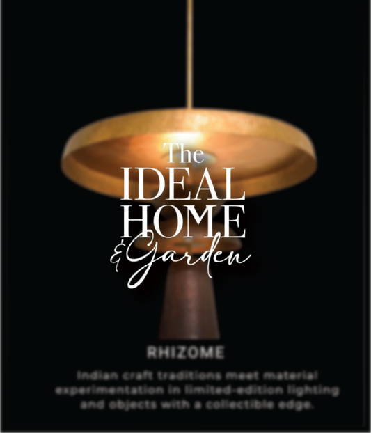 Indian craft traditions meet material experimentation in limited edition lighting and objects with a collectible edge.