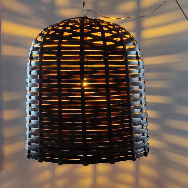 Sustainable Bamboo Basket Lamps