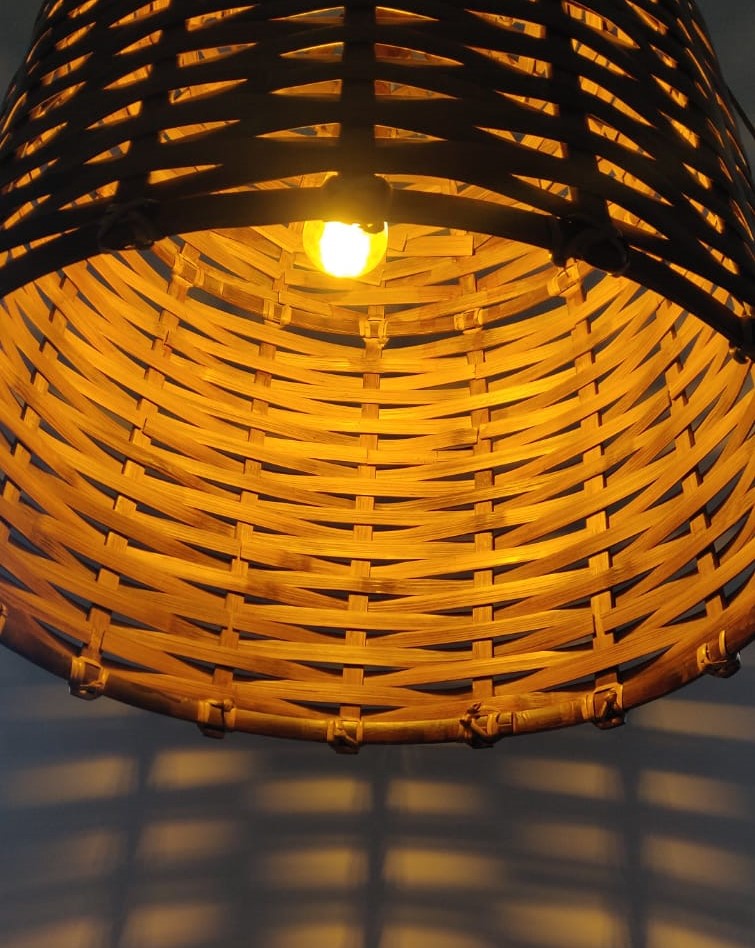 Sustainable Bamboo Basket Lamps