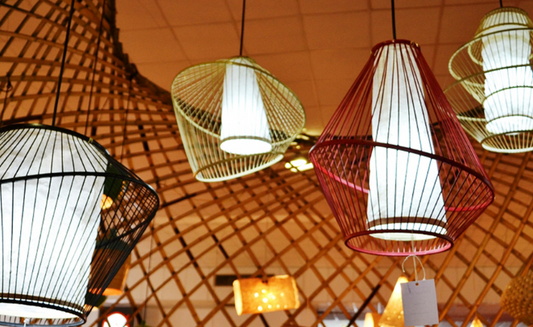 Bamboo Bird Cage Lighting