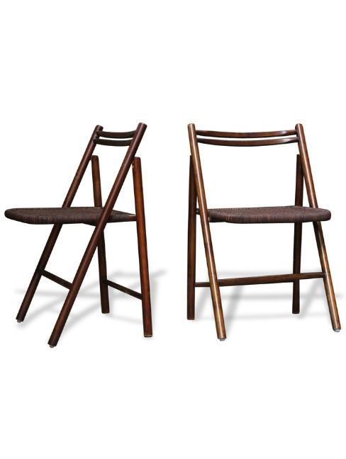 LEATHER SKINNY FOLDING CHAIR