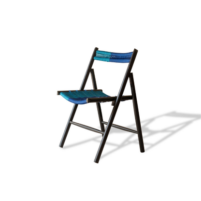 CHAMFER CHAIR BLACK - BLUE