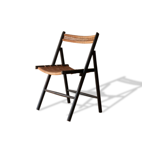 CHAMFER CHAIR LEATHER - BURNT (YAKISUGI)