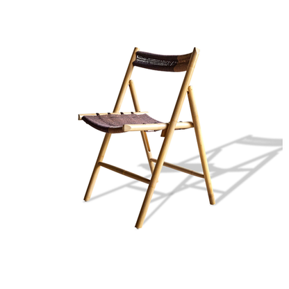 CHAMFER CHAIR NATURAL - DARK BROWN