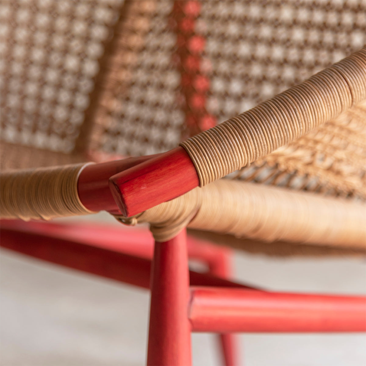 Soop Leather Chair - Red