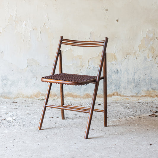 Skinny Folding Chair - Brown