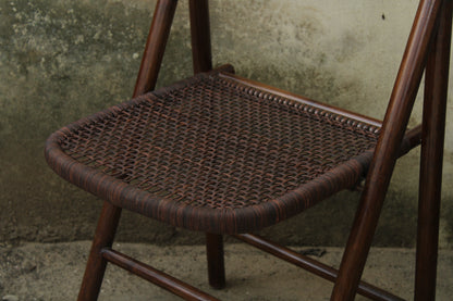 Leather Skinny Folding Chair