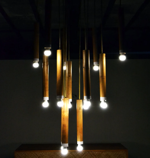 Bamboo and Brass Grove Chandelier